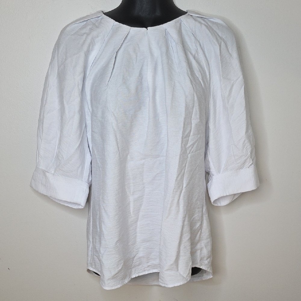Soft Surroundings White Blouse Size XS